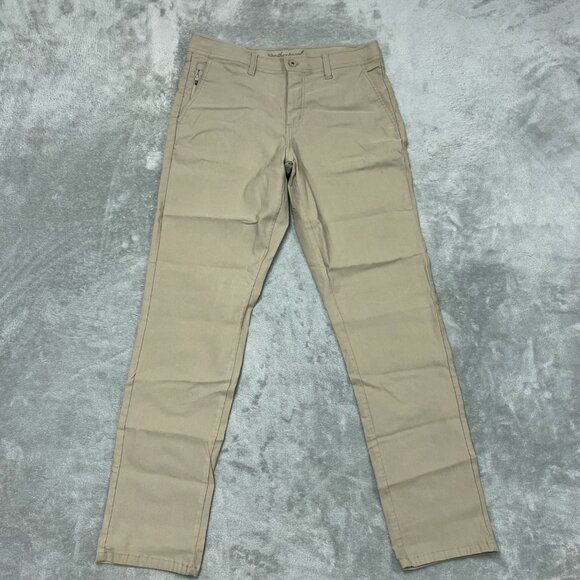 Weatherproof Vintage Mens Beige Regular Taper Performance Flex Pants 32x32 a1159 - Picture 1 of 7